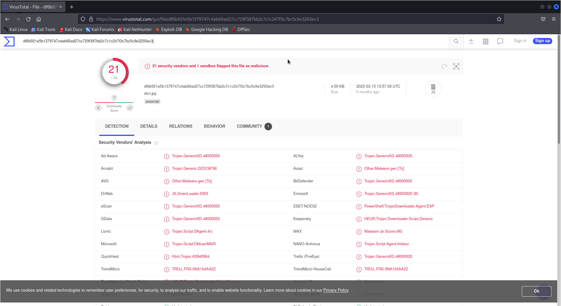 REMCOSFRAME58VIRUSTOTAL